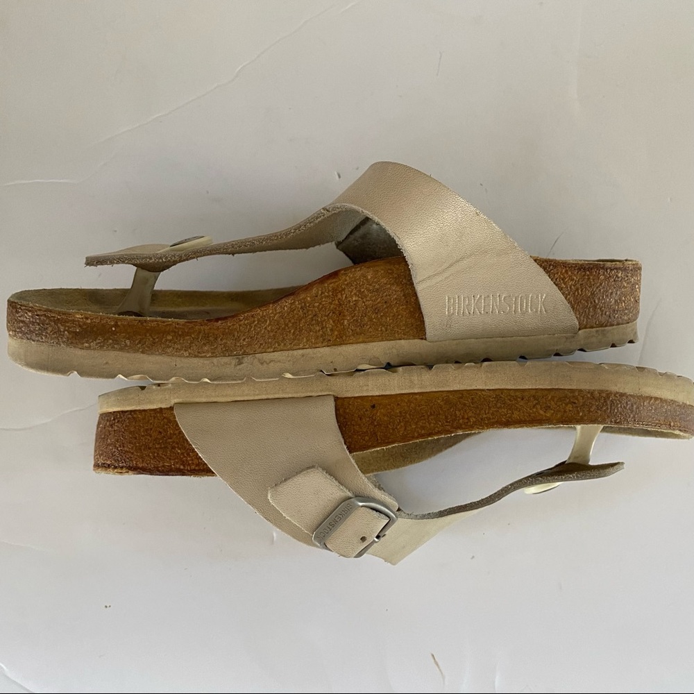 Birkenstock Gizeh Beige Thong Sandals 36 / 5 - Picture 7 of 8